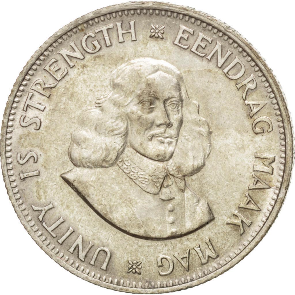 SOUTH AFRICA, 20 Cents, 1963, KM #61, MS(63), Silver, 11.39