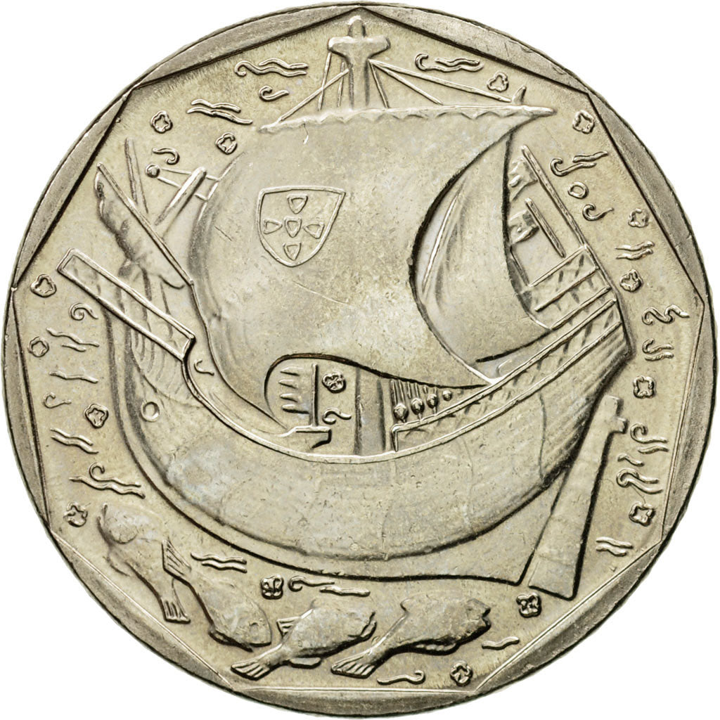 Coin, Portugal, 50 Escudos, 2001, AU(55-58), Copper-nickel