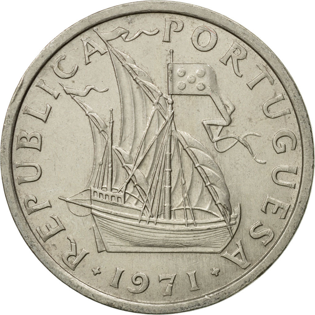Monnaie, Portugal, 10 Escudos, 1971, SUP, Copper-Nickel Clad Nickel, KM:600