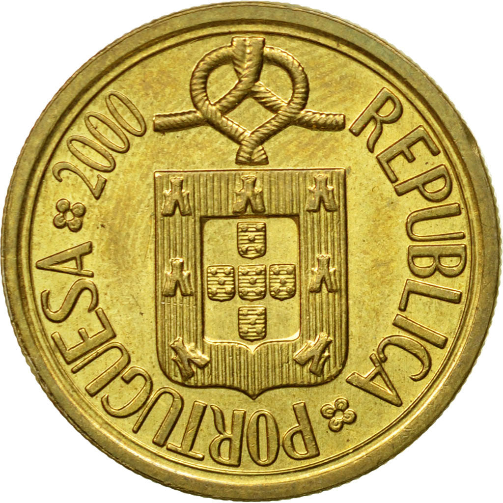 Monnaie, Portugal, 10 Escudos, 2000, TTB+, Nickel-brass, KM:633