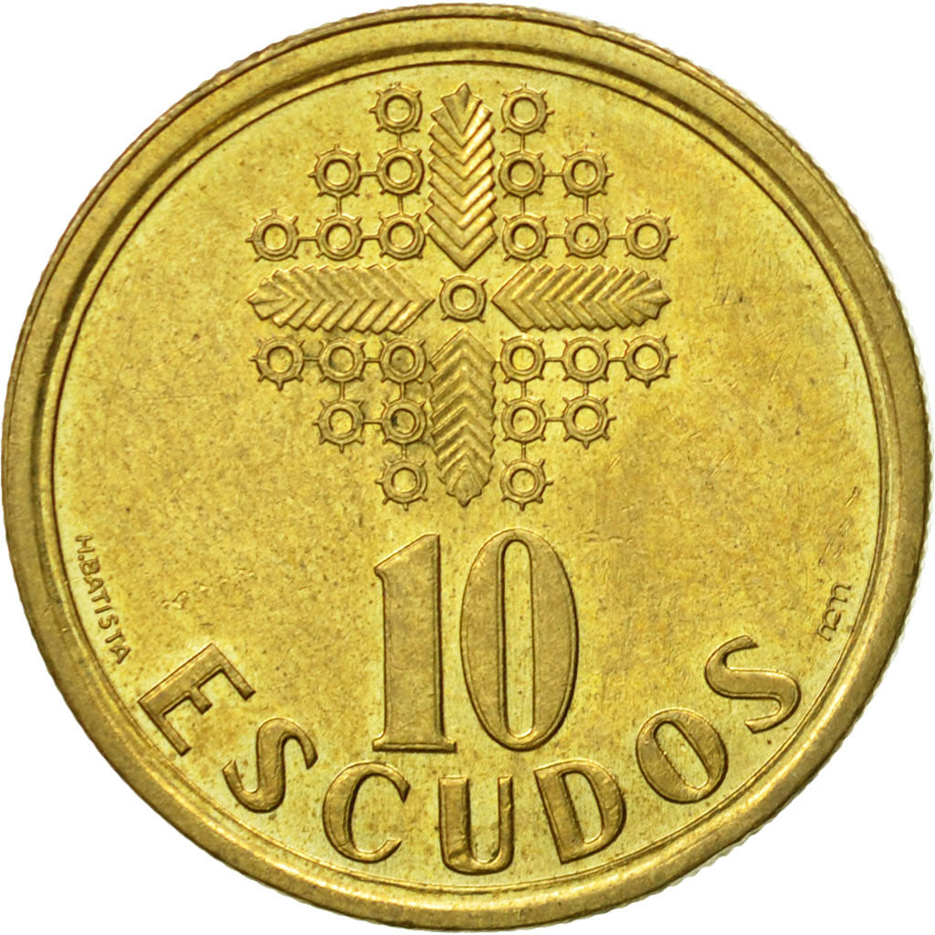 Monnaie, Portugal, 10 Escudos, 2000, TTB+, Nickel-brass, KM:633