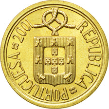Coin, Portugal, 10 Escudos, 2001, AU(55-58), Nickel-brass