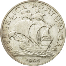 Coin, Portugal, 10 Escudos, 1948, EF(40-45), Silver, KM:582