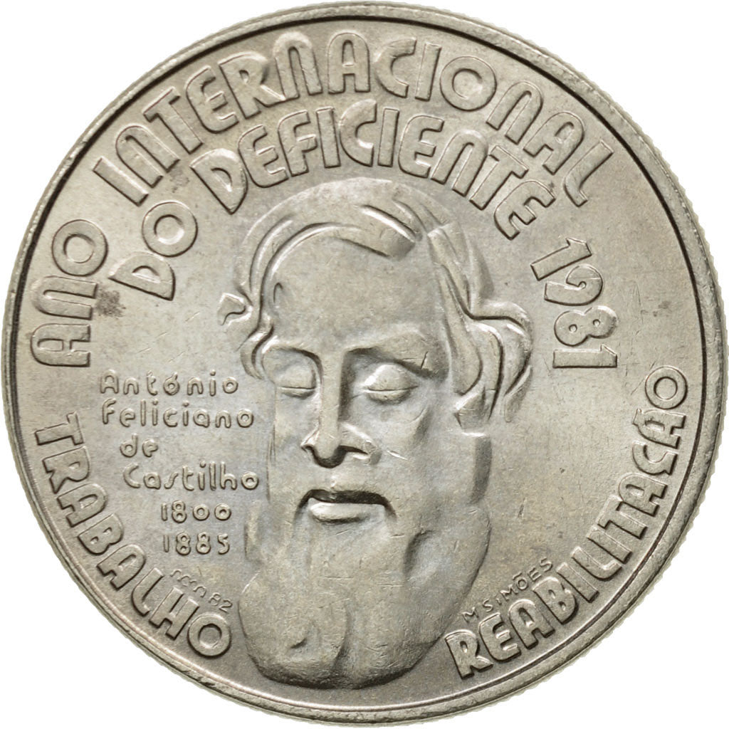 Münze, Portugal, 25 Escudos, 1981, SS+, Copper-nickel, KM:607a