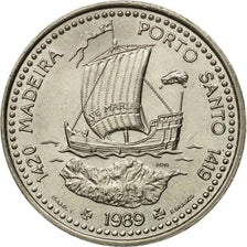 Coin, Portugal, 100 Escudos, 1989, AU(55-58), Silver, KM:647a