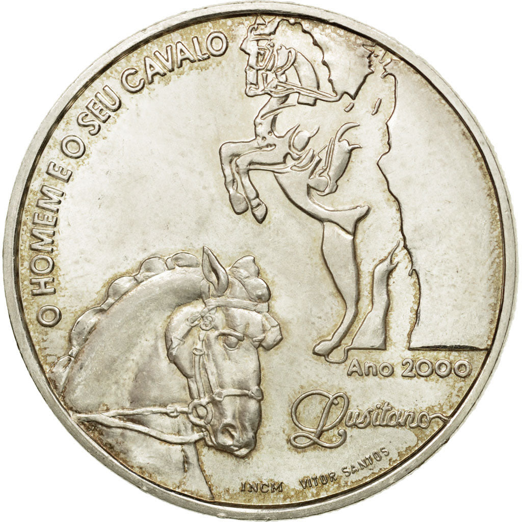 Coin, Portugal, 1000 Escudos, 2000, Lisbon, MS(63), Silver, KM:727