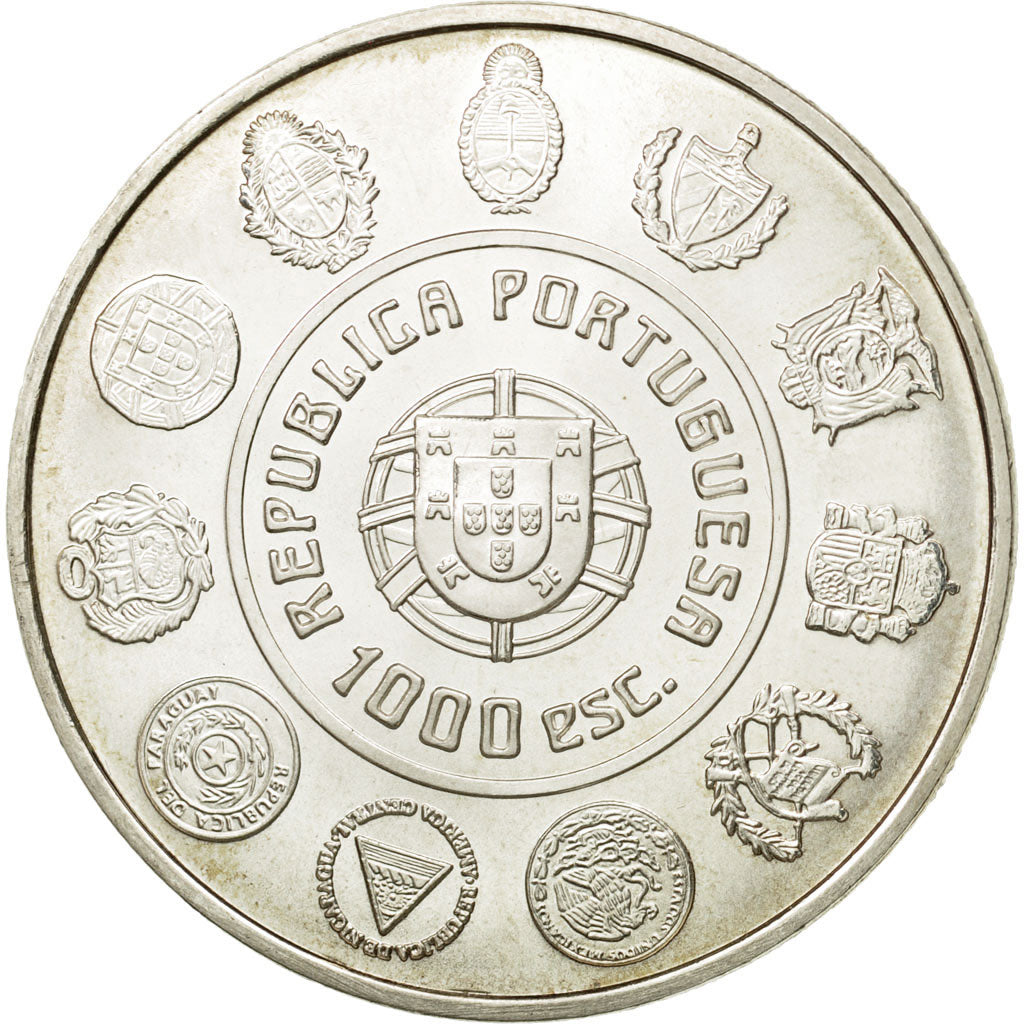 Coin, Portugal, 1000 Escudos, 2000, Lisbon, MS(63), Silver, KM:727