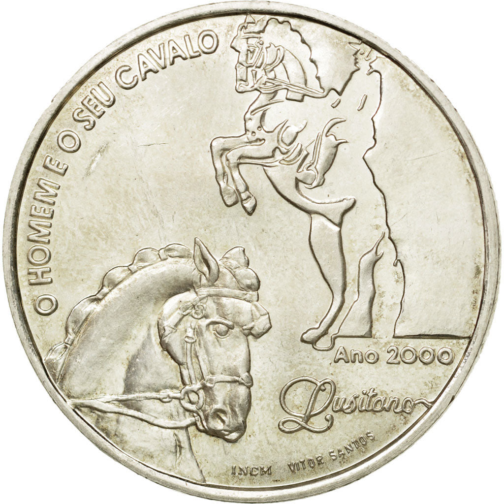 Coin, Portugal, 1000 Escudos, 2000, Lisbon, MS(63), Silver, KM:727