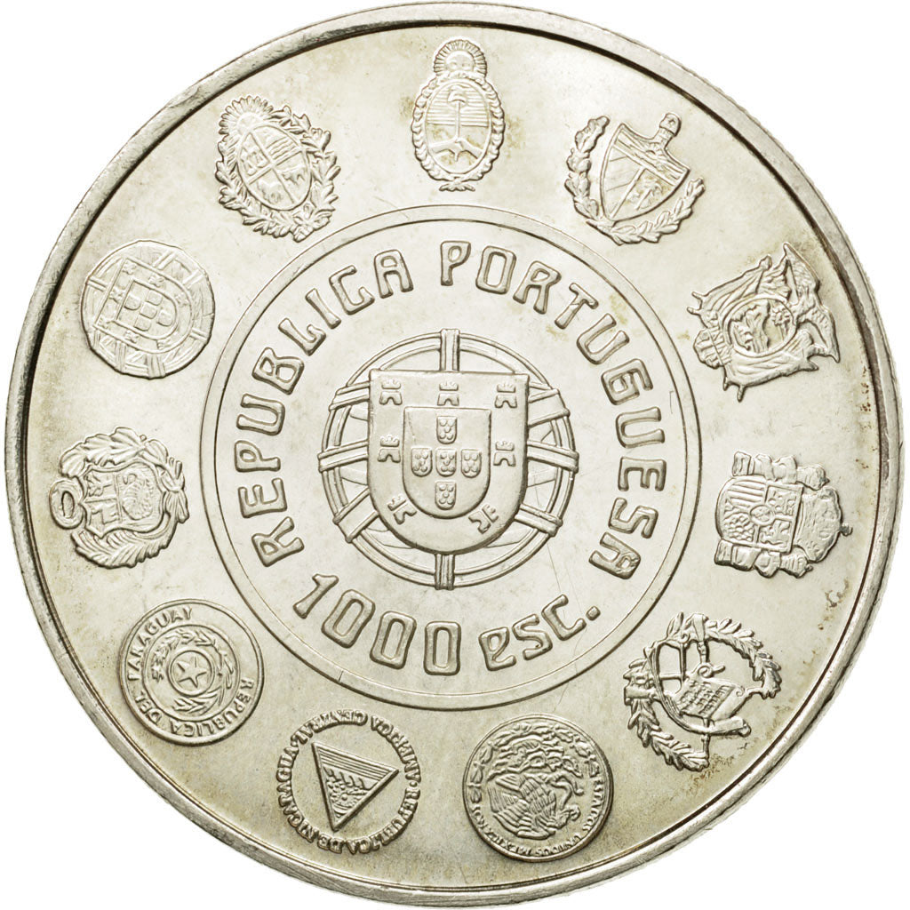 Coin, Portugal, 1000 Escudos, 2000, Lisbon, MS(63), Silver, KM:727
