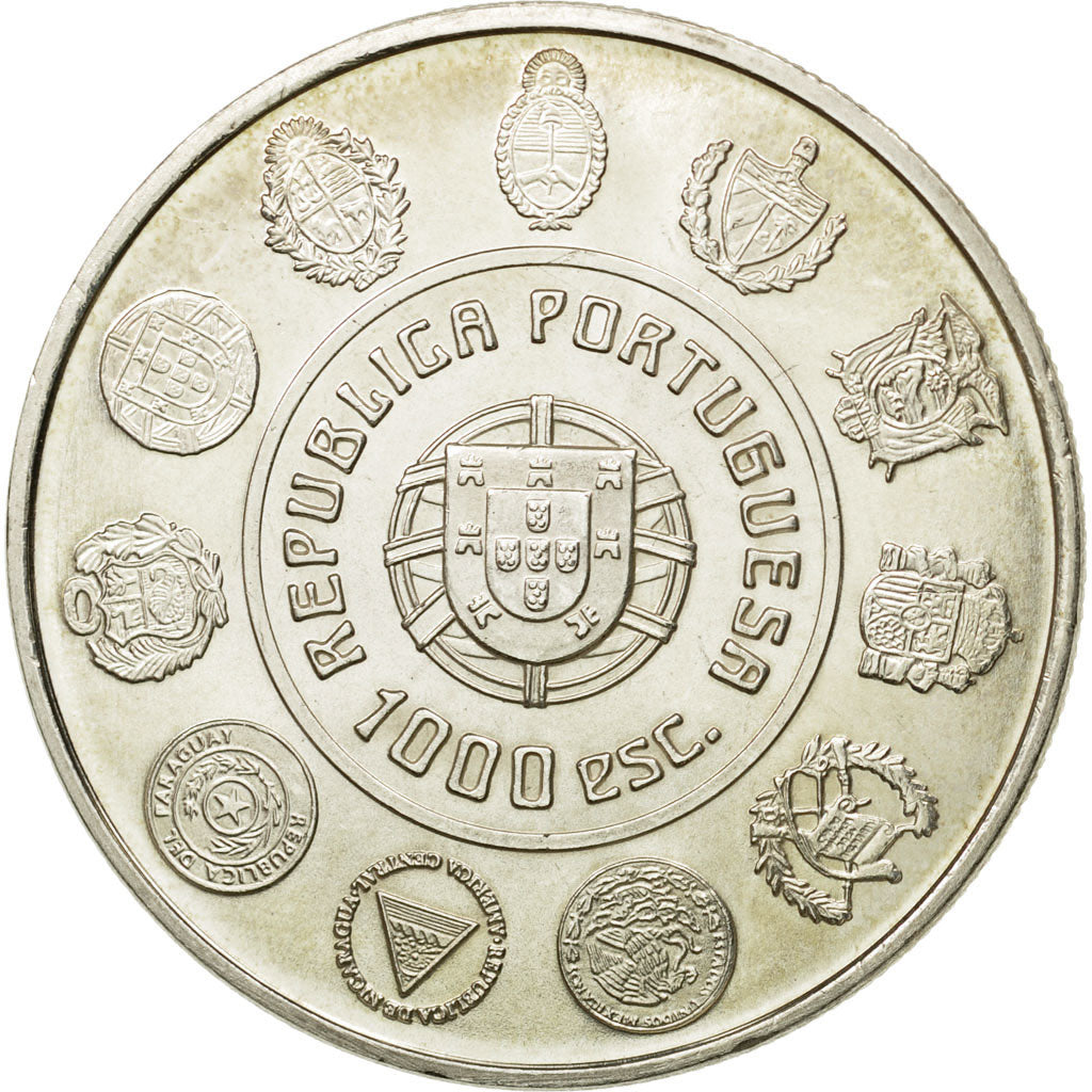 Coin, Portugal, 1000 Escudos, 2000, Lisbon, MS(63), Silver, KM:727