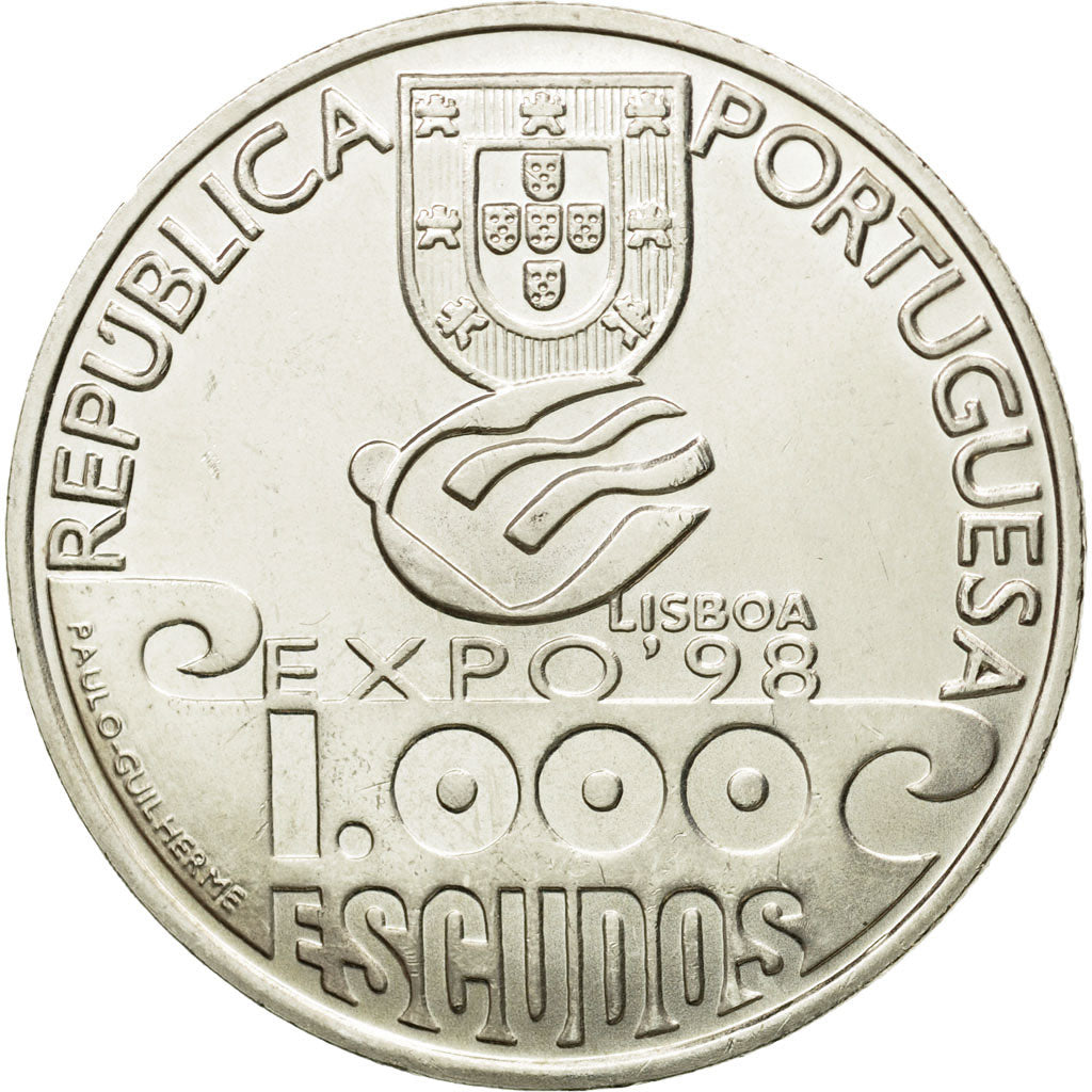 Coin, Portugal, 1000 Escudos, 1999, Lisbon, MS(63), Silver, KM:721