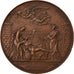 Espagne, Médaille, La Peste à Barcelone, History, 1821, Gayrard, SUP, Bronze