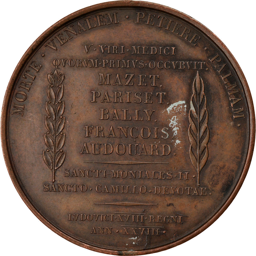 Espagne, Médaille, La Peste à Barcelone, History, 1821, Gayrard, SUP, Bronze