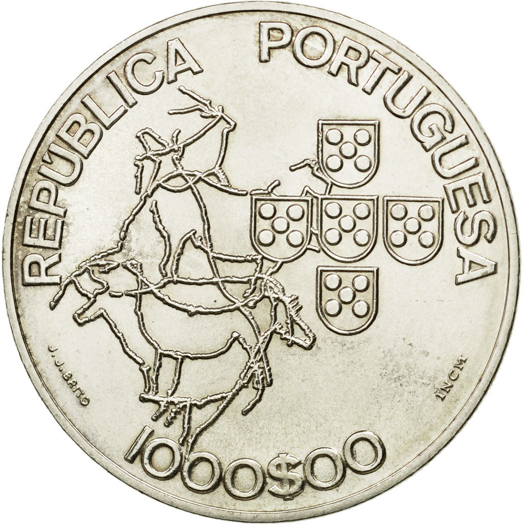 Coin, Portugal, 1000 Escudos, 2000, MS(63), Silver, KM:724
