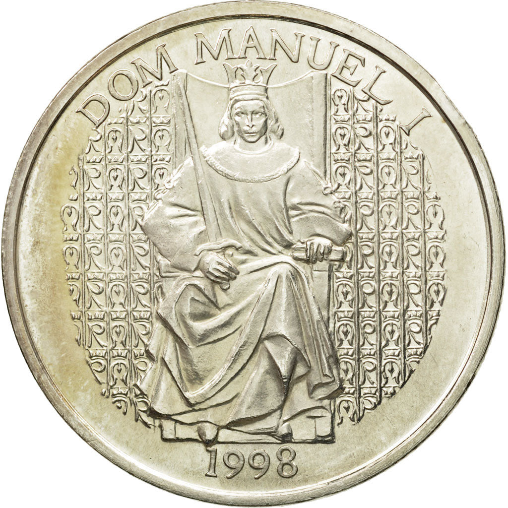 Coin, Portugal, 1000 Escudos, 1998, MS(63), Silver, KM:713