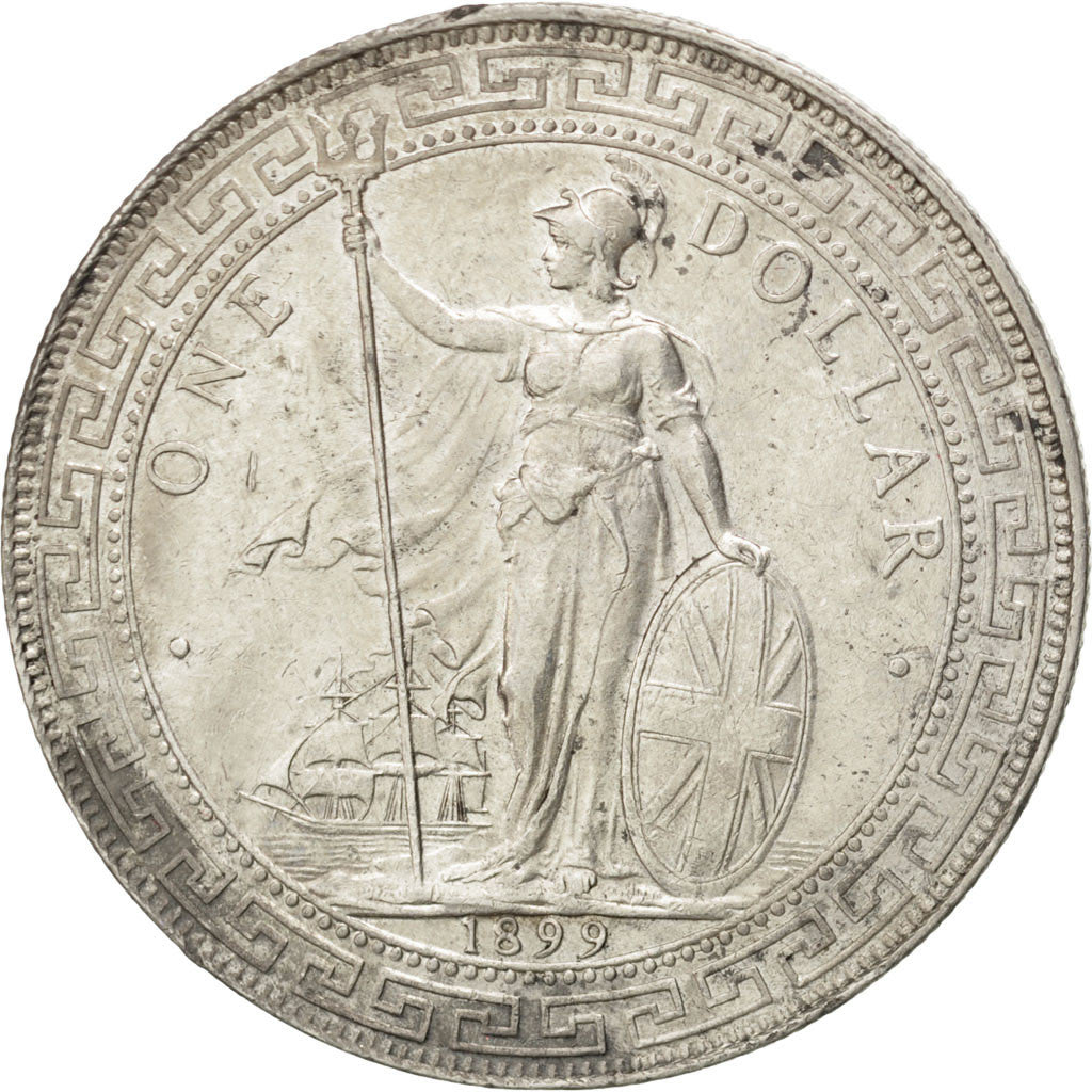 GREAT BRITAIN, Dollar, 1899, KM #T5, MS(60-62), Silver, 37, 26.89