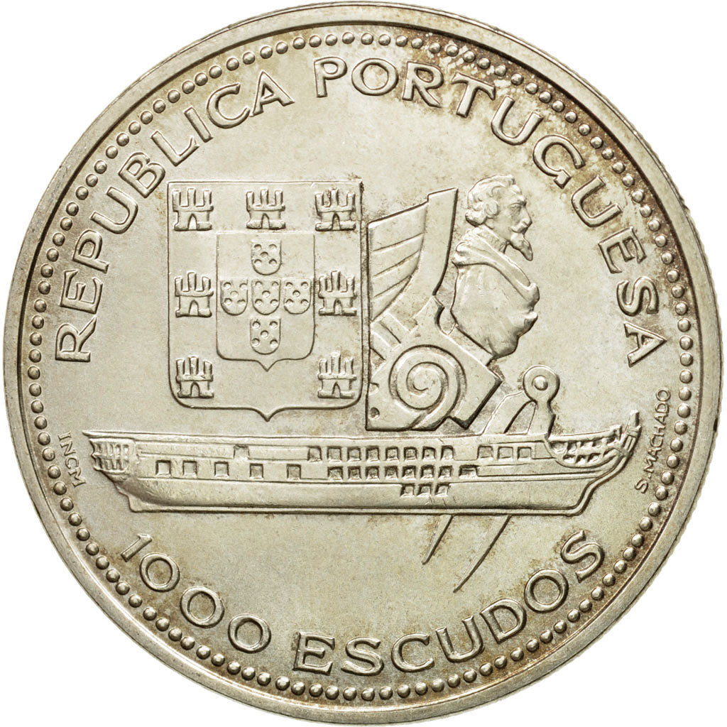 Monnaie, Portugal, 1000 Escudos, 1996, SPL, Argent, KM:688