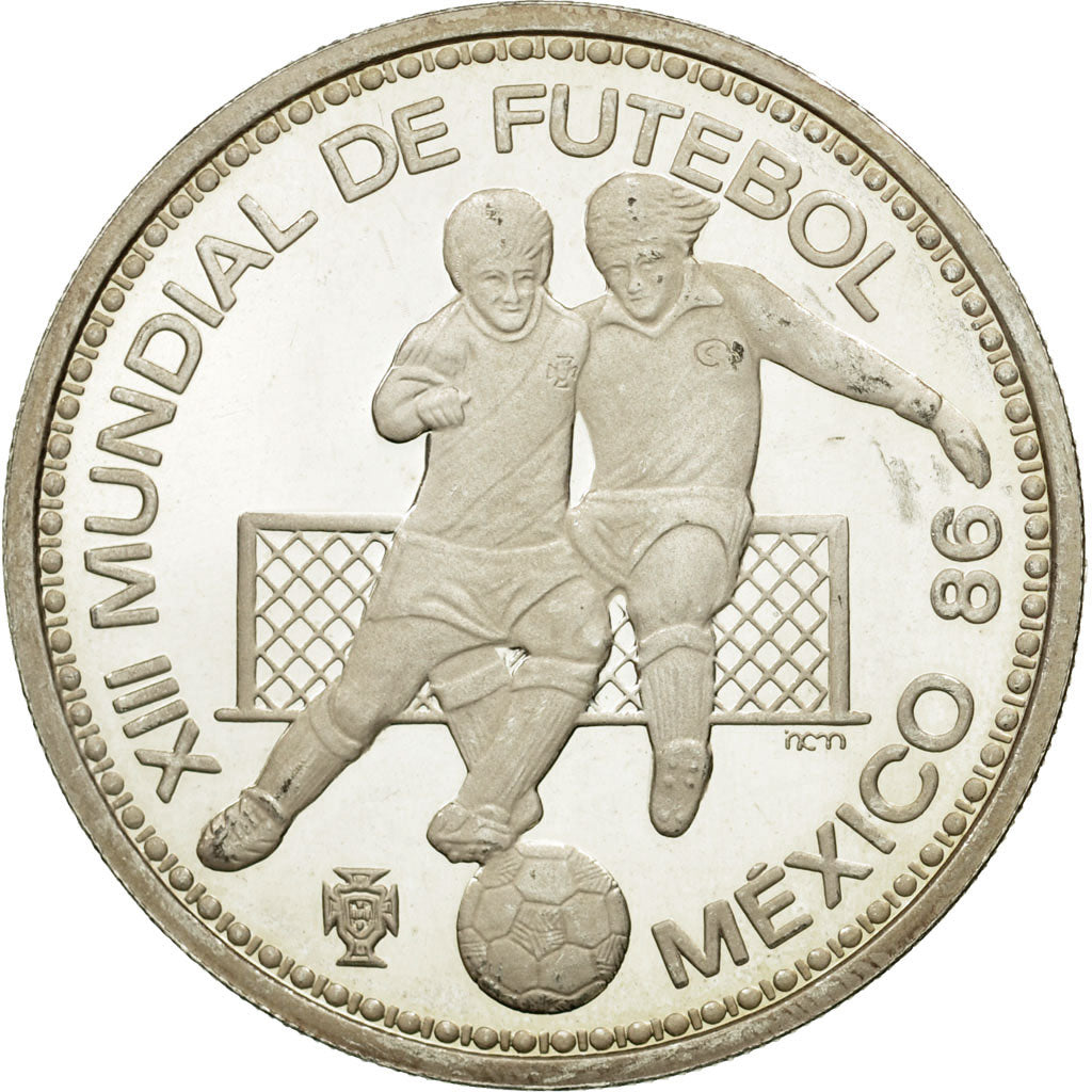 Coin, Portugal, 100 Escudos, 1986, MS(63), Silver, KM:637a