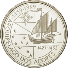 Coin, Portugal, 100 Escudos, 1989, MS(63), Silver, KM:648a