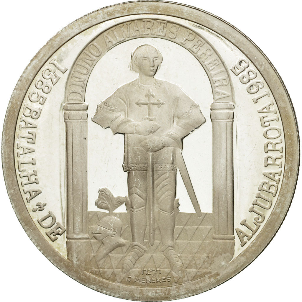 Coin, Portugal, 100 Escudos, 1985, EF(40-45), Silver, KM:630a