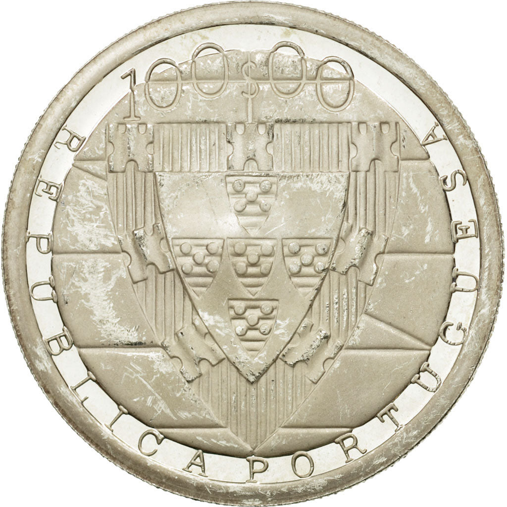 Coin, Portugal, 100 Escudos, 1985, EF(40-45), Silver, KM:630a
