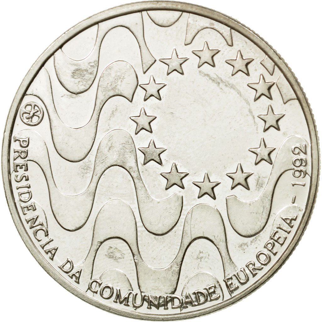 Coin, Portugal, 200 Escudos, 1992, AU(55-58), Silver, KM:663a