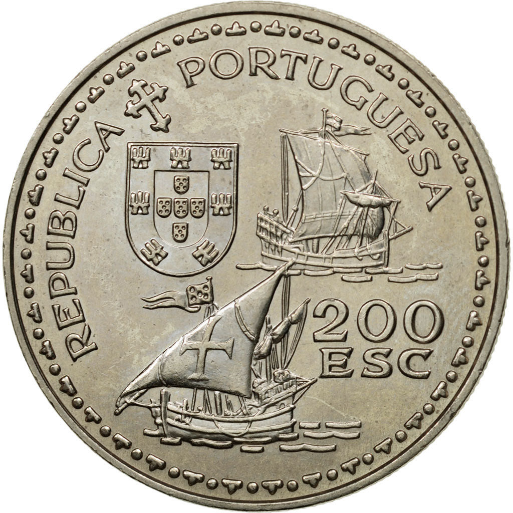 Coin, Portugal, 200 Escudos, 1994, MS(60-62), Copper-nickel, KM:670