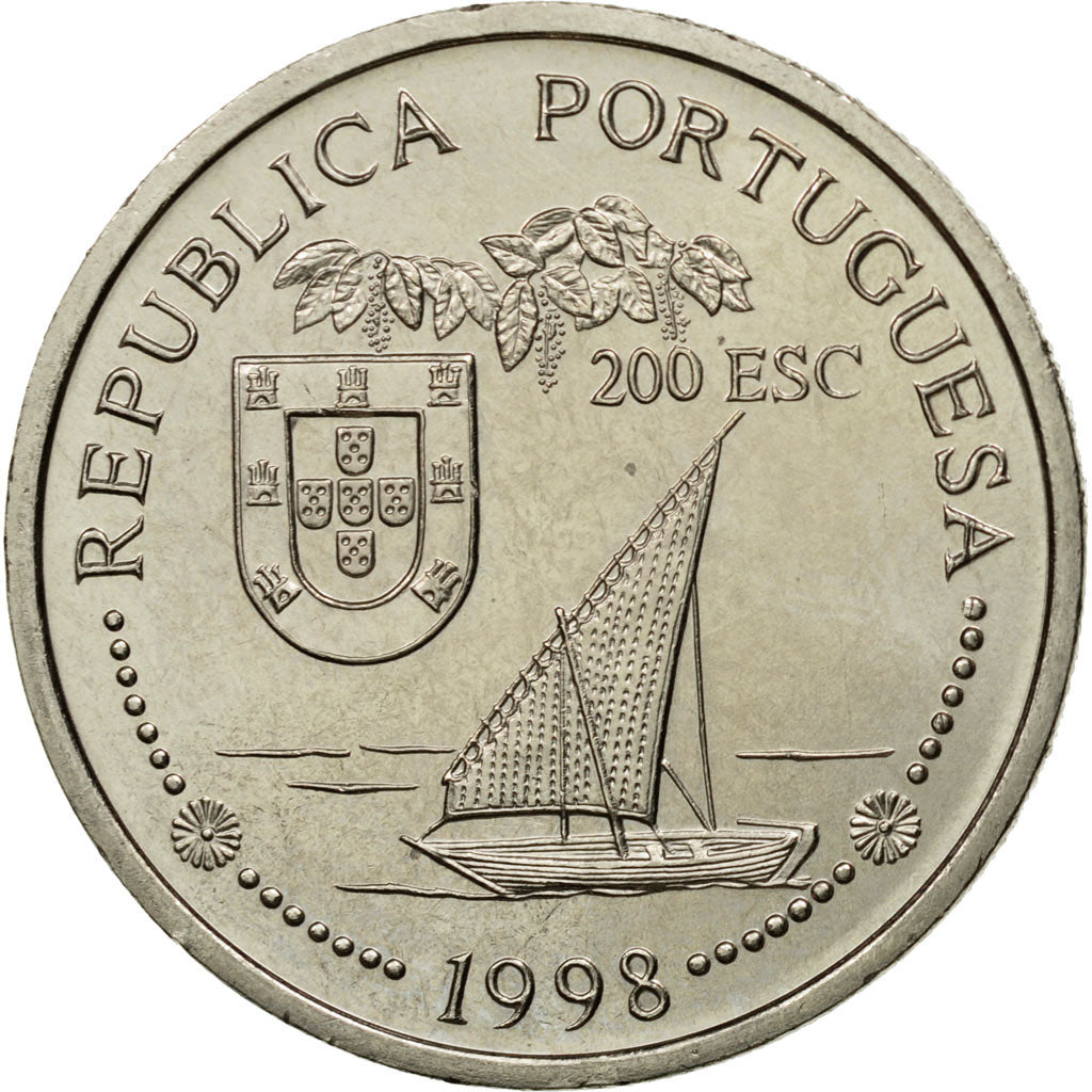 Coin, Portugal, 200 Escudos, 1998, MS(63), Copper-nickel, KM:712