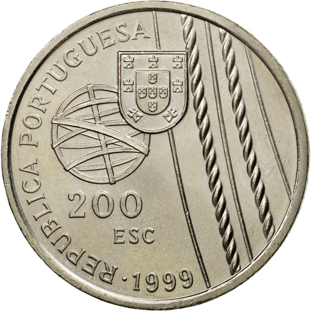 Moneda, Portugal, 200 Escudos, 1999, Lisbon, SC, Cobre - níquel, KM:716