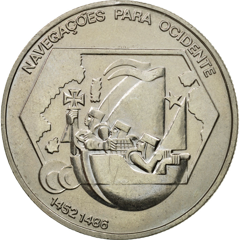 Coin, Portugal, 200 Escudos, 1991, MS(63), Copper-nickel, KM:659