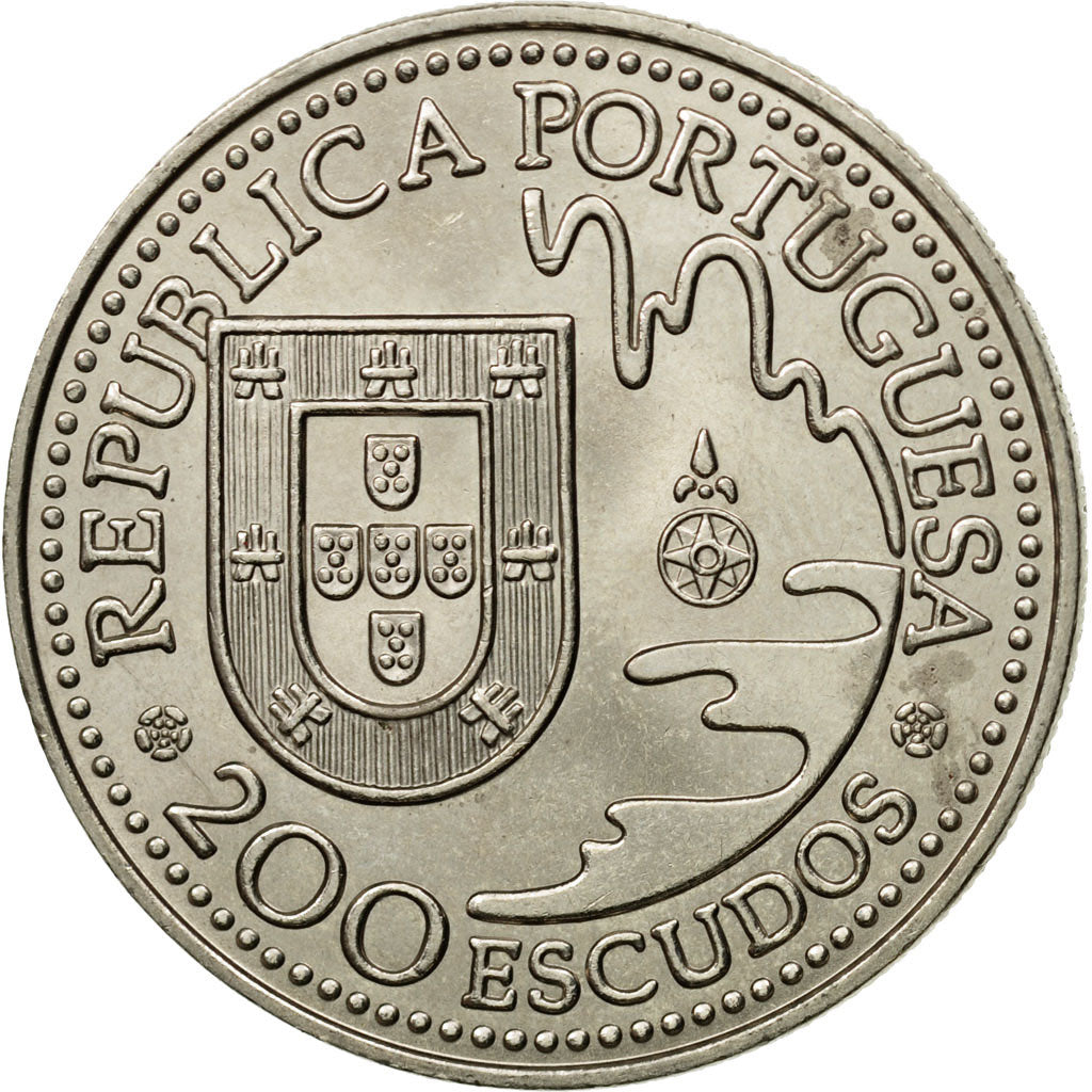Coin, Portugal, 200 Escudos, 1993, MS(63), Copper-nickel, KM:665