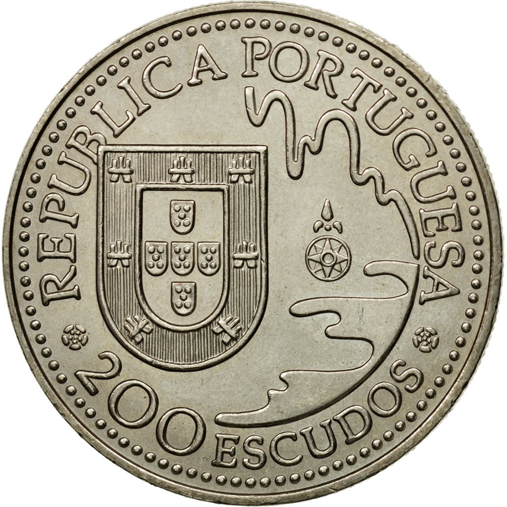 Coin, Portugal, 200 Escudos, 1993, MS(63), Copper-nickel, KM:665