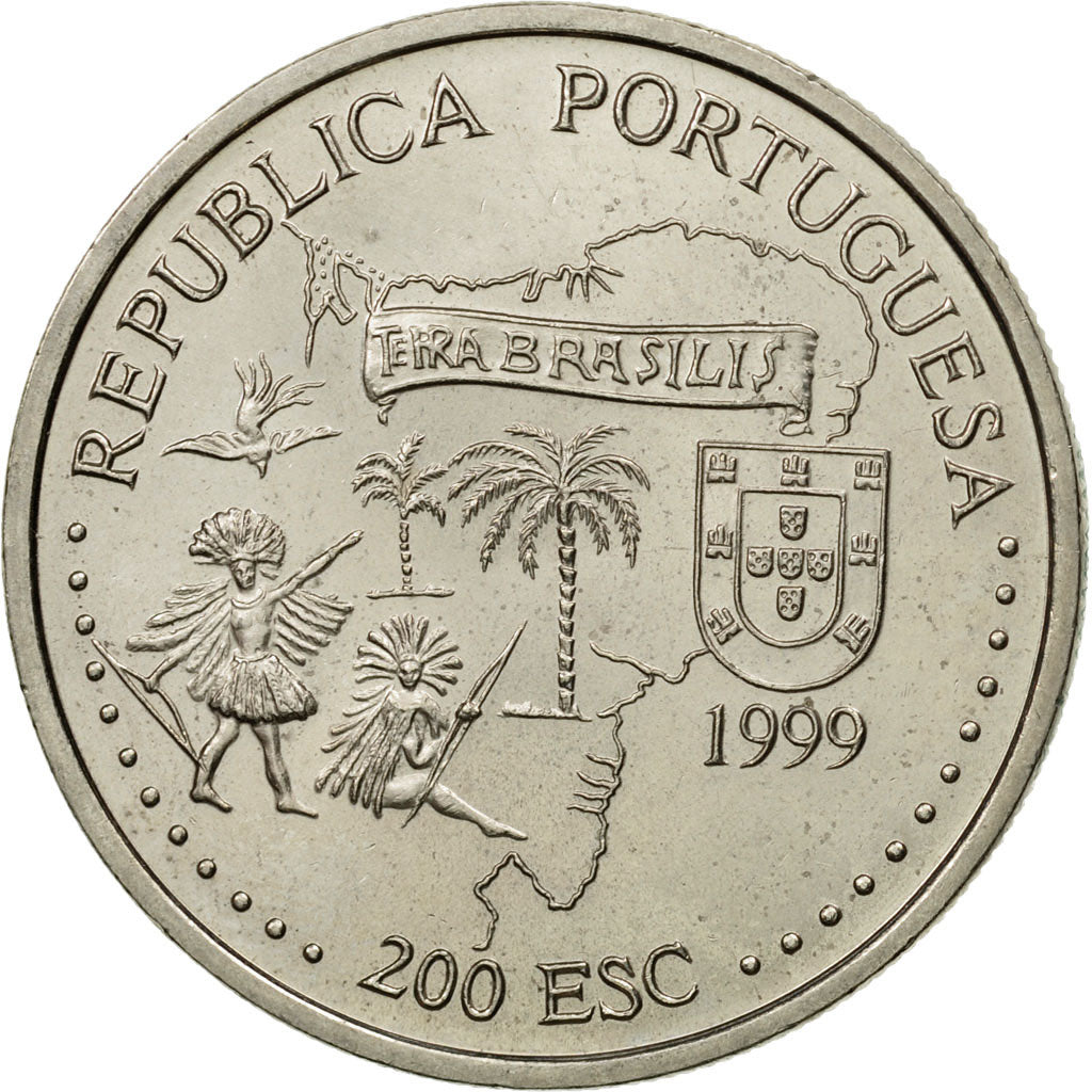 Coin, Portugal, 200 Escudos, 1999, MS(63), Copper-nickel, KM:718
