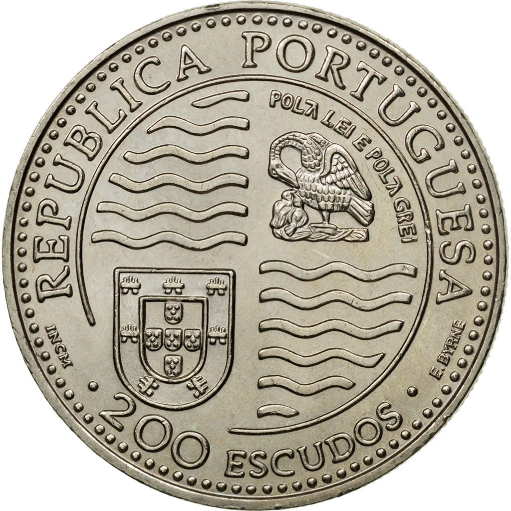 Coin, Portugal, 200 Escudos, 1994, MS(63), Copper-nickel, KM:673