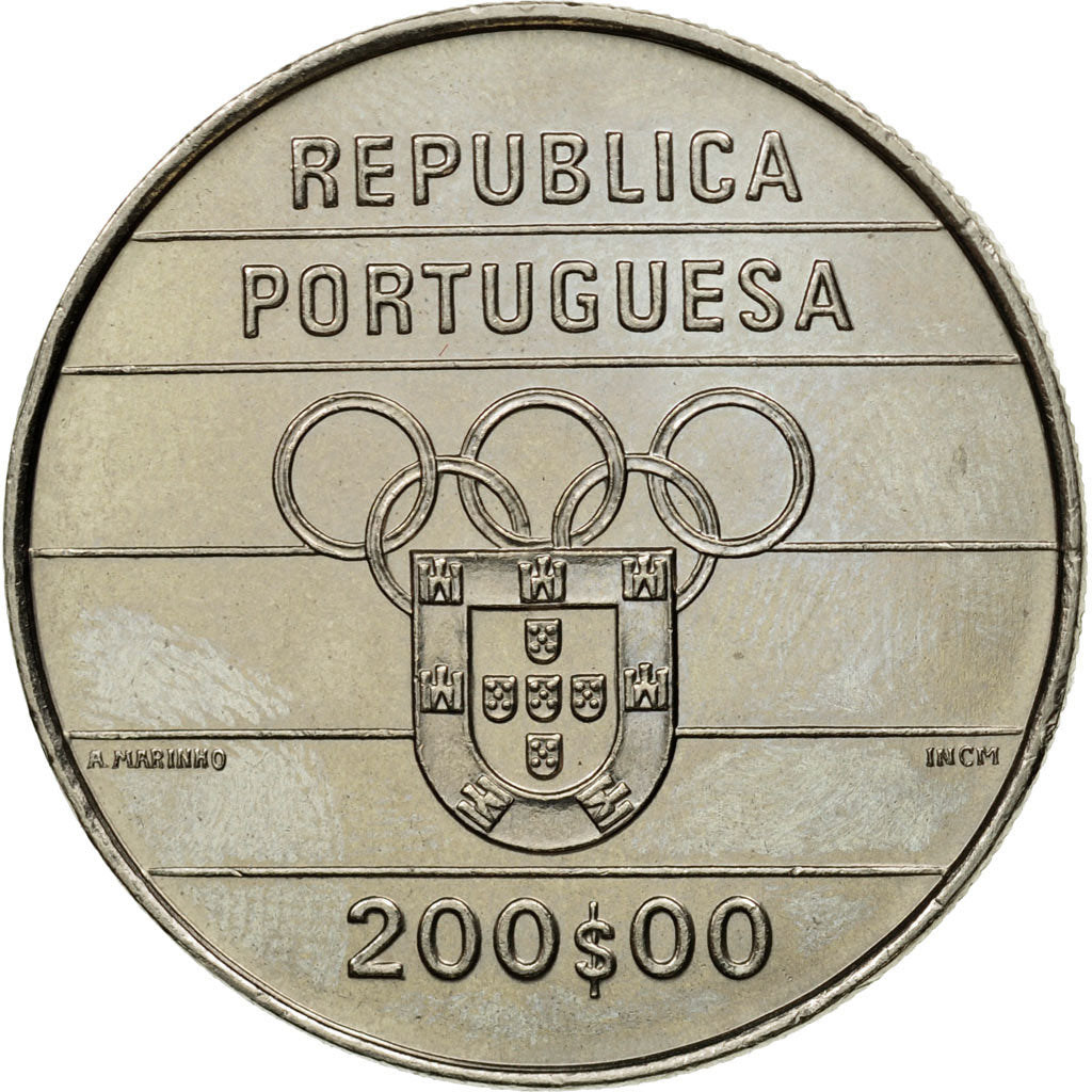 Coin, Portugal, 200 Escudos, 1992, MS(63), Copper-nickel, KM:662