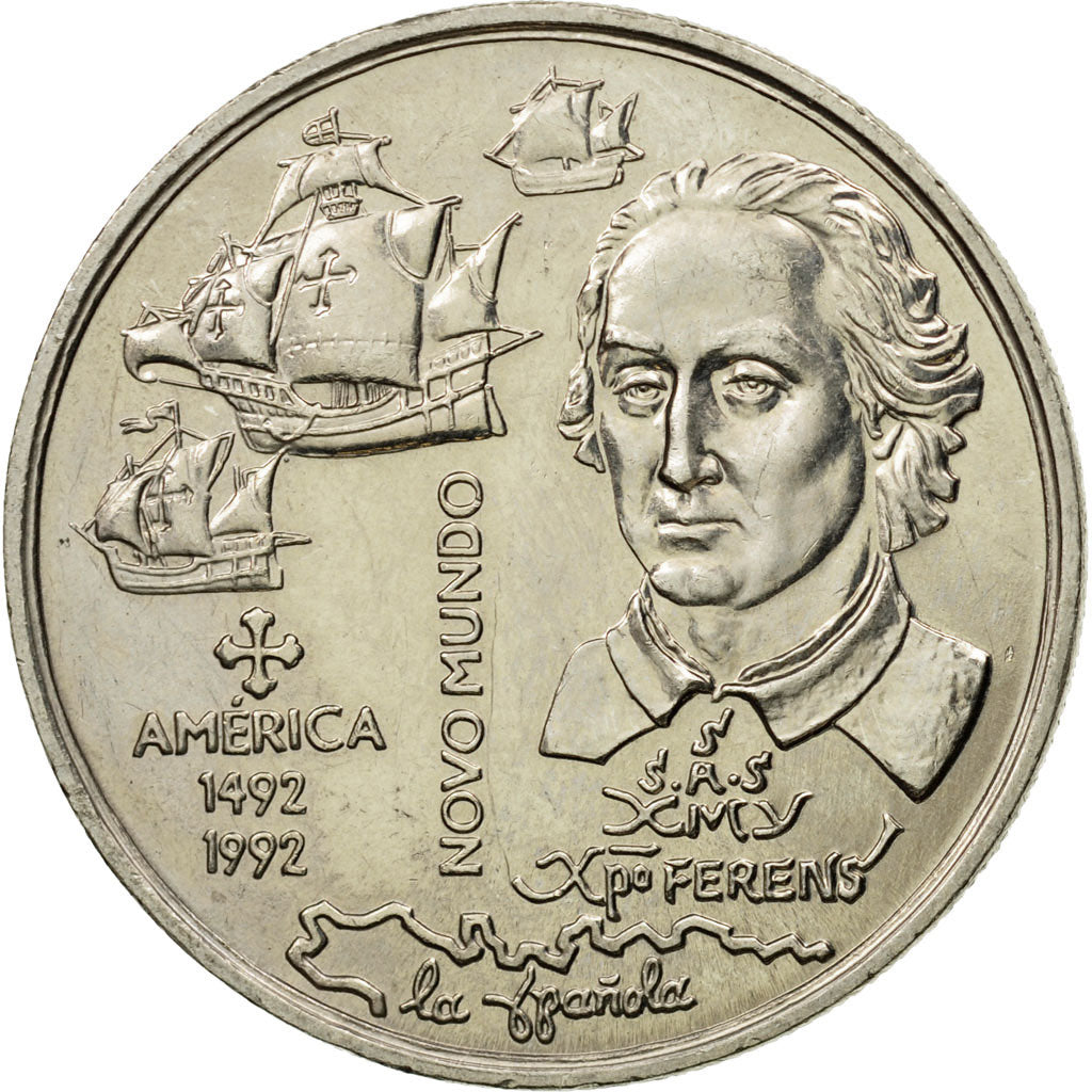 Coin, Portugal, 200 Escudos, 1992, MS(63), Copper-nickel, KM:660