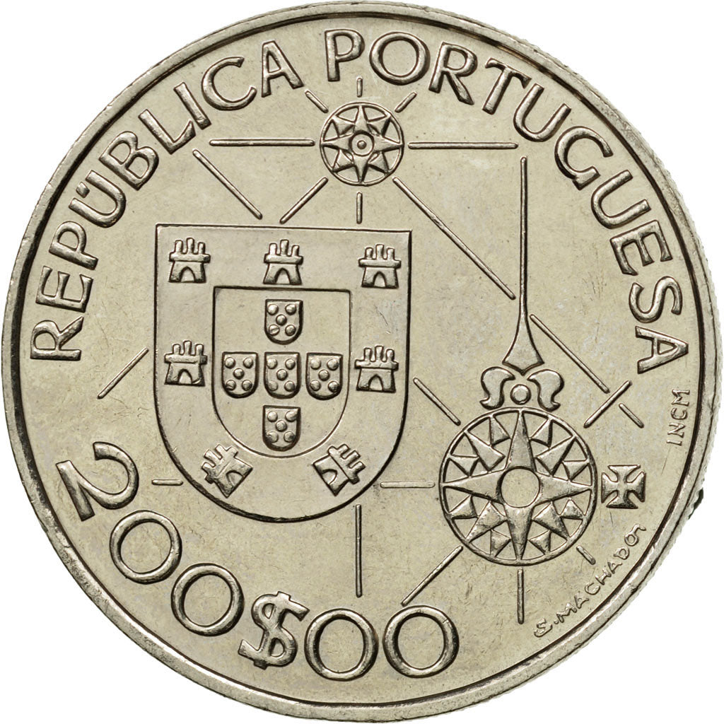 Coin, Portugal, 200 Escudos, 1992, MS(63), Copper-nickel, KM:660