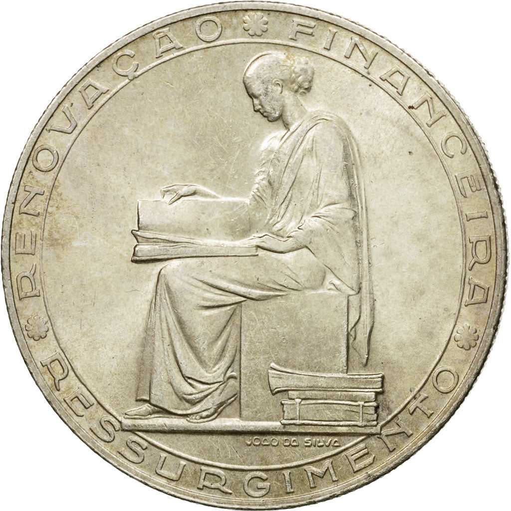 Coin, Portugal, 20 Escudos, 1953, MS(63), Silver, KM:585