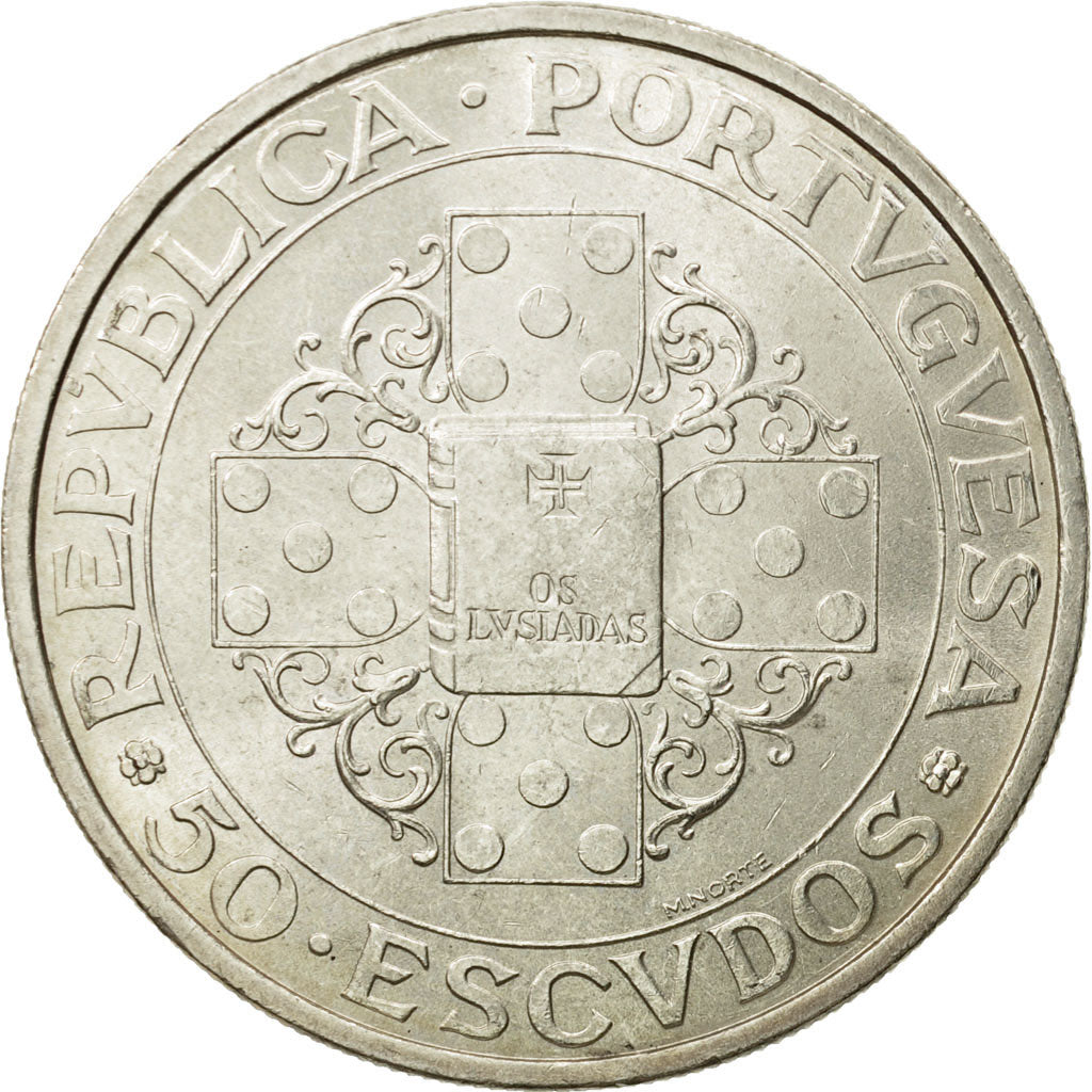 Coin, Portugal, 50 Escudos, 1972, MS(63), Silver, KM:602