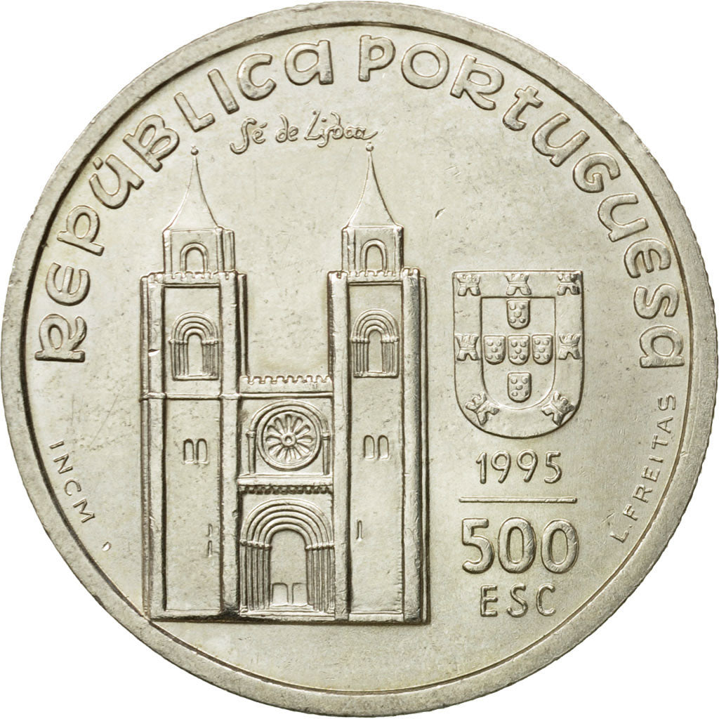 Coin, Portugal, 500 Escudos, 1995, MS(60-62), Silver, KM:686