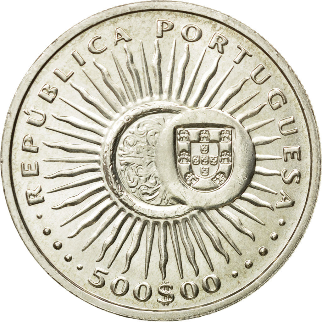 Coin, Portugal, 500 Escudos, 1997, AU(55-58), Silver, KM:701
