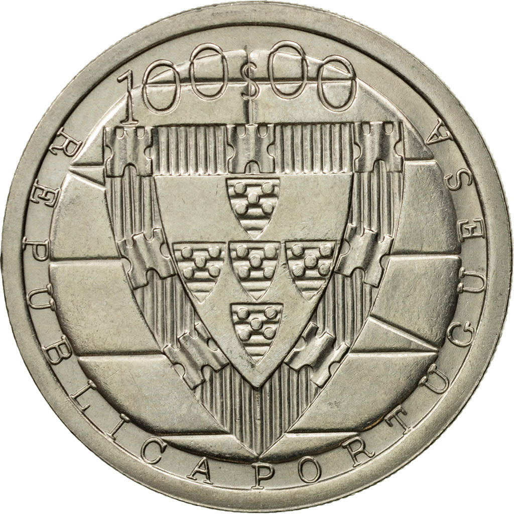 Coin, Portugal, 100 Escudos, 1985, MS(63), Copper-nickel, KM:630