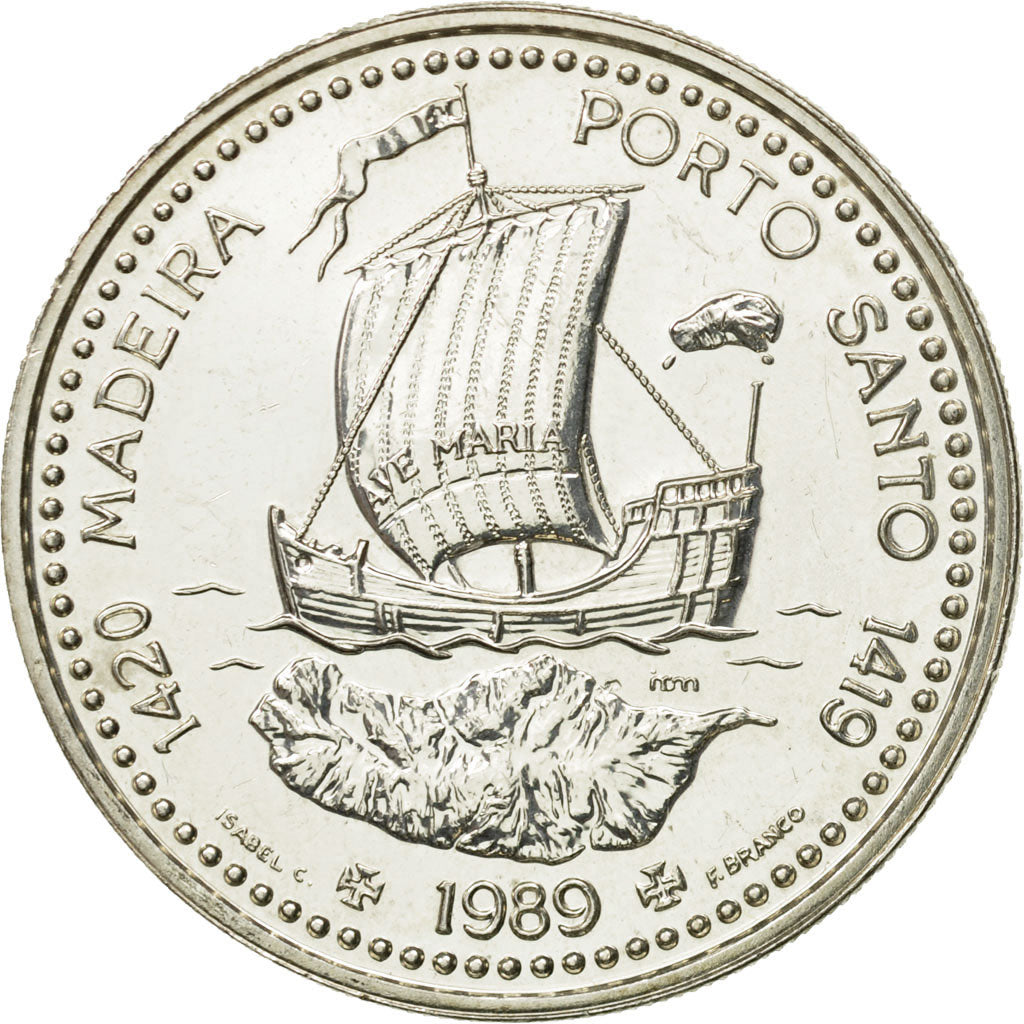 Coin, Portugal, 100 Escudos, 1989, AU(55-58), Copper-nickel, KM:647