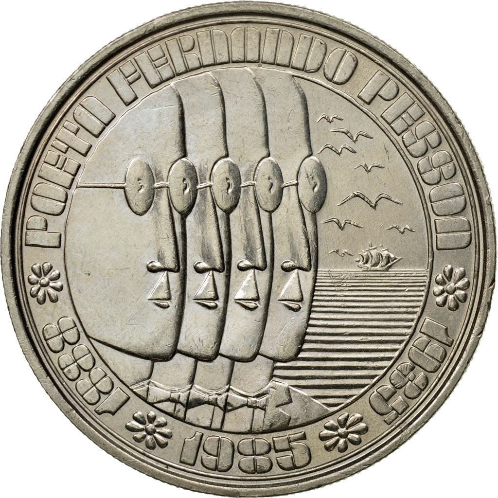 Coin, Portugal, 100 Escudos, 1985, MS(60-62), Copper-nickel, KM:628