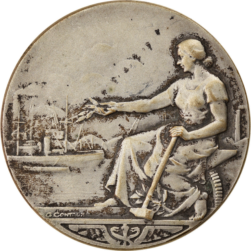 France, Medal, Chambre de Commerce de Honfleur, Business & industry, Contaux