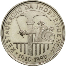 Coin, Portugal, 100 Escudos, 1990, MS(60-62), Copper-nickel, KM:651