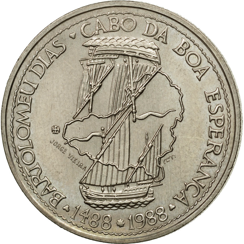 Coin, Portugal, 100 Escudos, 1988, AU(55-58), Copper-nickel, KM:642