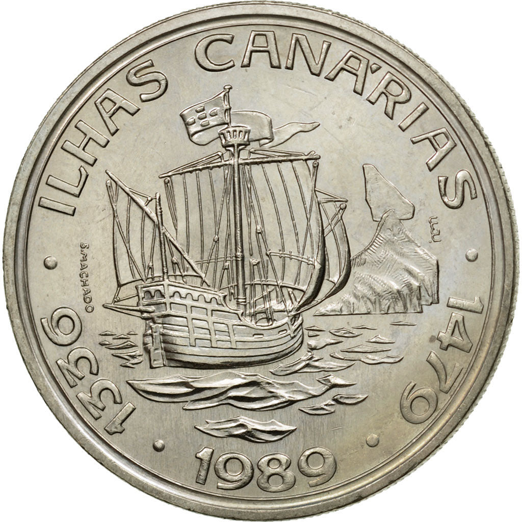 Coin, Portugal, 100 Escudos, 1989, AU(55-58), Copper-nickel, KM:646