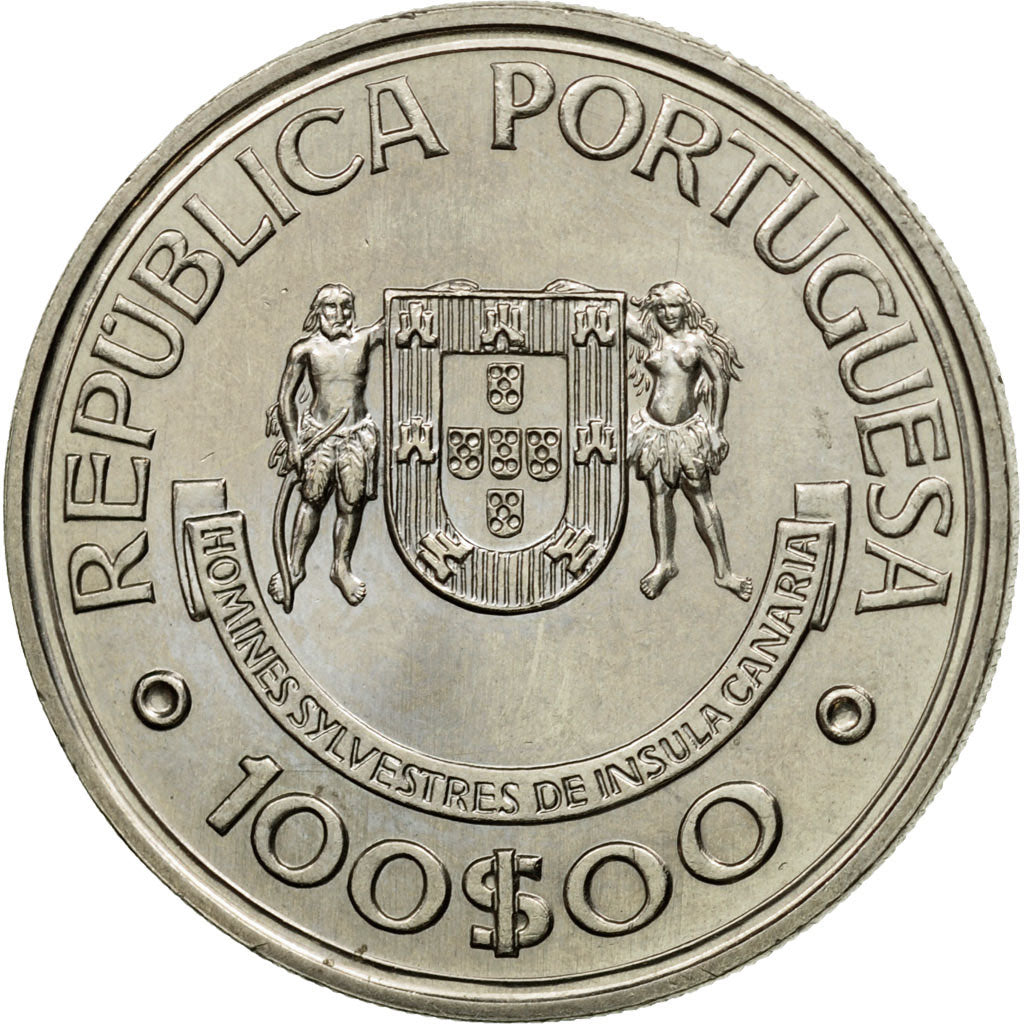 Coin, Portugal, 100 Escudos, 1989, AU(55-58), Copper-nickel, KM:646