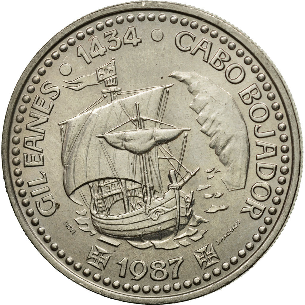 Coin, Portugal, 100 Escudos, 1987, MS(63), Copper-nickel, KM:639